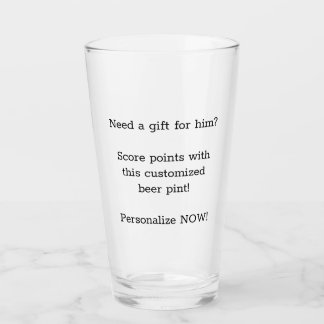 Personalize this beer glass