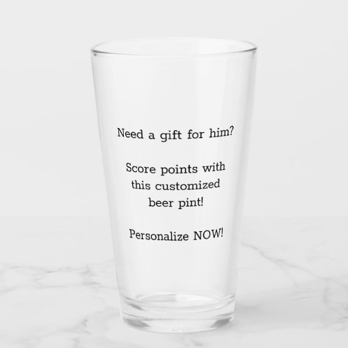 Personalize this beer glass