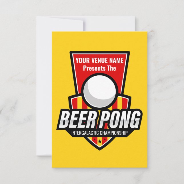 Personalize This Beer Pong Logo (Front)