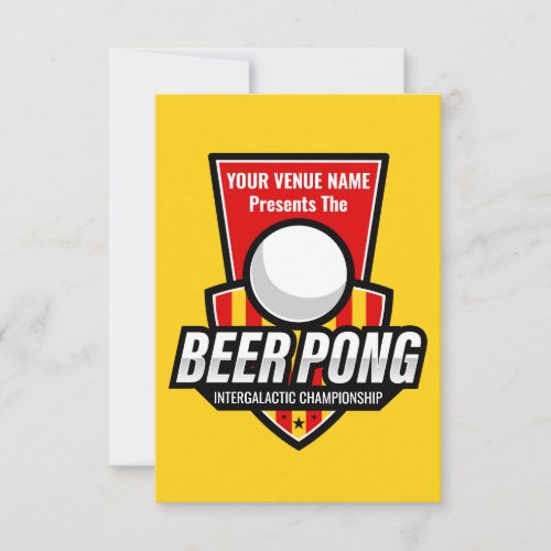 Personalize This Beer Pong Logo
