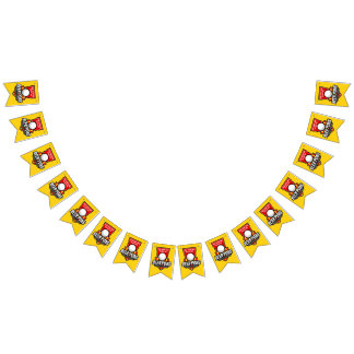 Personalize This Beer Pong Logo Bunting Flags