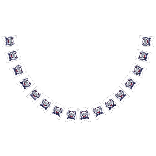 Personalize This Beer Pong Logo Bunting Flags (All)