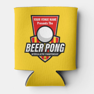 Personalize This Beer Pong Logo Can Cooler