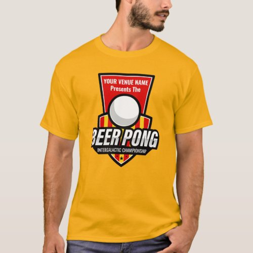 Personalize This Beer Pong Logo T_Shirt