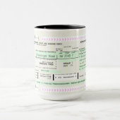 Personalize this Boarding Pass Coffee Mug (Center)