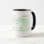 Personalize this Boarding Pass Coffee Mug (Front Right)