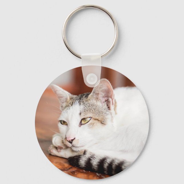Personalize this Cute Cat Key Chain with your Cat (Front)