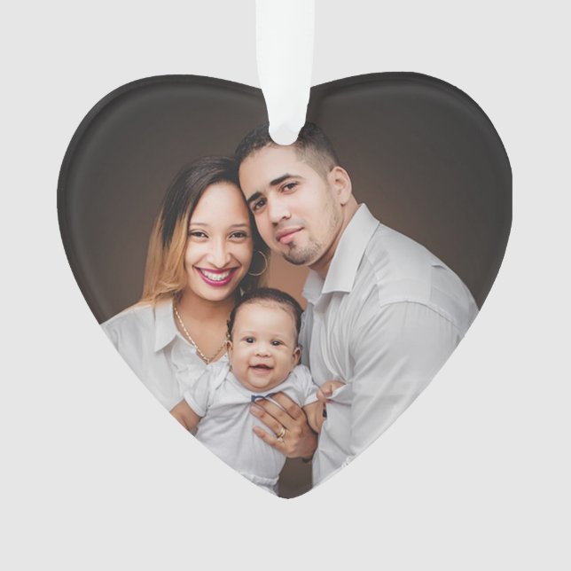 Personalize this cute Heart Ornament Keepsake (Front)