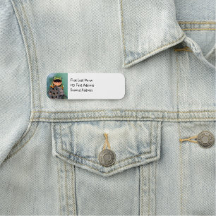 Personalize this Cute Smiling Frog Animal Nature  Name Tag