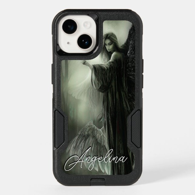 Personalize This Dark Angel Gothic Art  Otterbox iPhone Case (Back)