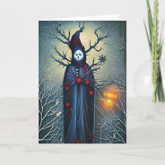 Personalize This Fantasy Snowman Winter Solstice   Holiday Card at Zazzle