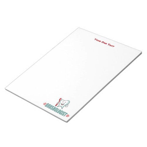 Personalize This Funny Brushing Your Teeth Notepad