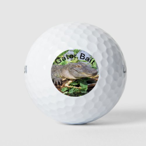 Personalize this Gator Bait _ Alligator Golf Ball