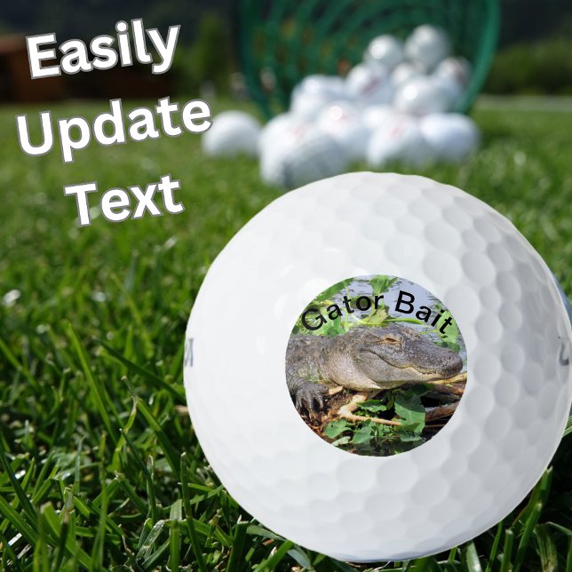 Personalize this Gator Bait - Alligator Golf Ball (gator ball)