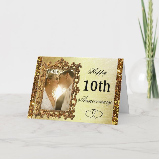 Personalize this Gold Anniversary Card (Front)
