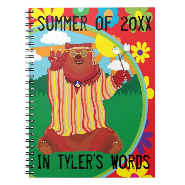 Personalize this  Groovy Bear Note Book (Front)