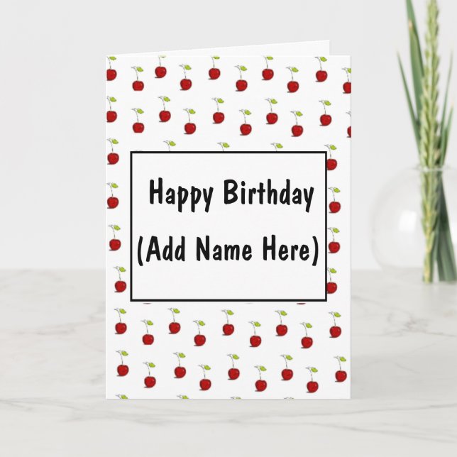 Personalize this Happy Birthday Card (Front)
