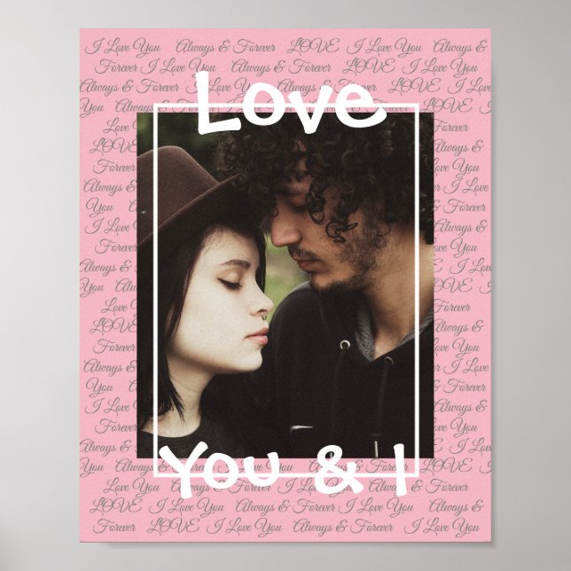 Personalize this "Love" Poster with Your Picture (Front)