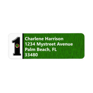 Personalize this Lucky Golfer Hole in One Design! Label