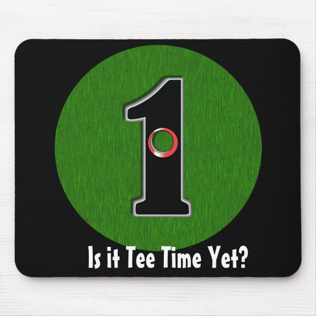 Personalize this Lucky Golfer Hole in One Design! Mouse Pad (Front)