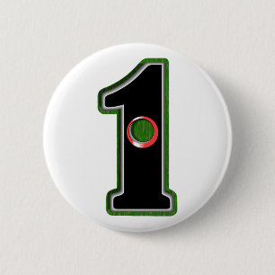 Personalize this Lucky Golfer Hole in One Design! Pinback Button