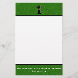 Personalize this Lucky Golfer Hole in One Design! Stationery