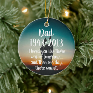 Personalize this Memorial, In Memory, Ceramic Ornament