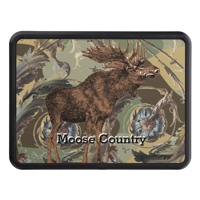 Personalize this Moose Country Camo Hitch Cover (Front)