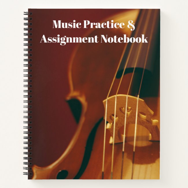 Personalize This Music Practice Violin Homework
