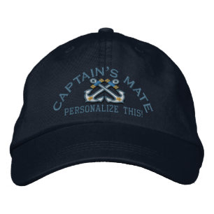 Personalize This Name Location Business Nautical Embroidered Baseball Cap