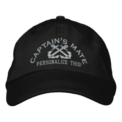 Personalize This Name Location Business Nautical Embroidered Baseball Hat