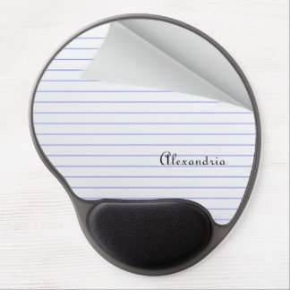 Personalize This Notebook Paper Designed Gel Mouse Pad