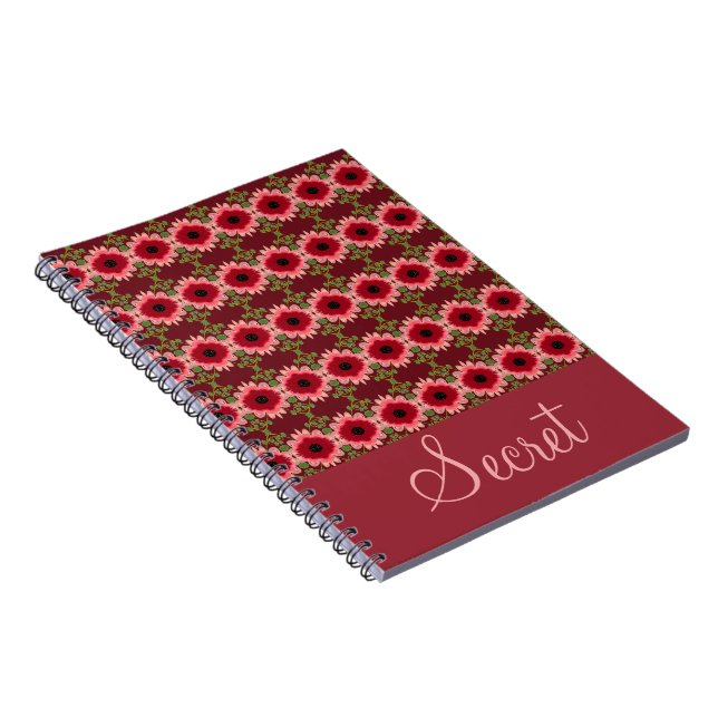 Personalize This Patterned Secret Notebook (Right Side)