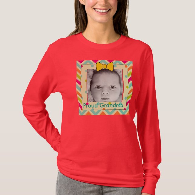 Personalize this Proud Grandma Shirt (Front)