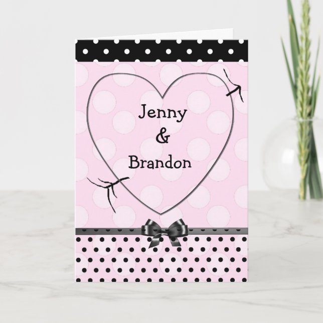 Personalize this Romantic  Couple's Card (Front)