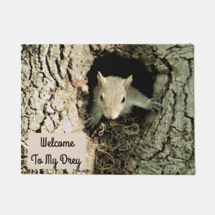 Personalize This Squirrel Doormat