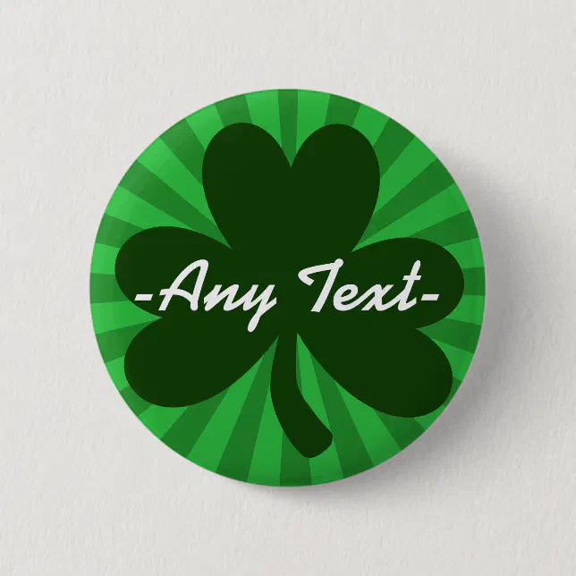 Personalize This St Patrick's Day Pinback Button | Zazzle