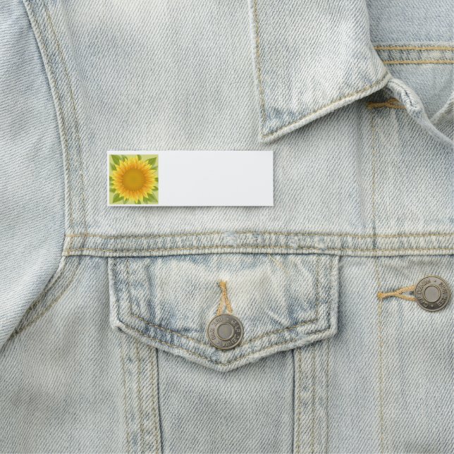 Personalize this Sunflower Yellow Garden Flower Name Tag (In Situ)