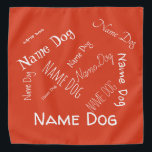Personalize this template, NAME PET, Bandana<br><div class="desc">Hello customer, you can intervene on the writings of this product and customize it to your liking. Inserting the name or telephone number in the collar can be useful in case of loss of your dog or cat. To do this look on the right side of this post and click...</div>