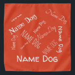 Personalize this template, NAME PET, Bandana<br><div class="desc">Hello customer, you can intervene on the writings of this product and customize it to your liking. Inserting the name or telephone number in the collar can be useful in case of loss of your dog or cat. To do this look on the right side of this post and click...</div>