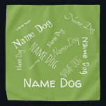 Personalize this template, NAME PET, Bandana<br><div class="desc">Hello customer, you can intervene on the writings of this product and customize it to your liking. Inserting the name or telephone number in the collar can be useful in case of loss of your dog or cat. To do this look on the right side of this post and click...</div>