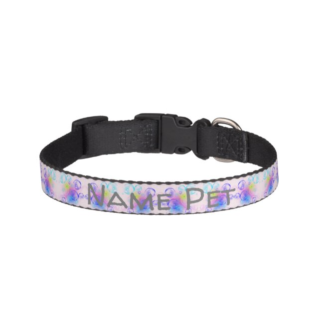 Personalize this template, NAME PET, Pet Collar (Front)