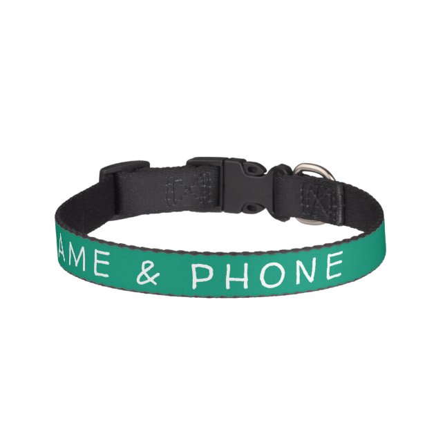 Personalize this template, NAME PET, Pet Collar (Front)