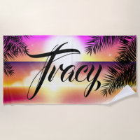 Personalize This Tropical Beach Towel