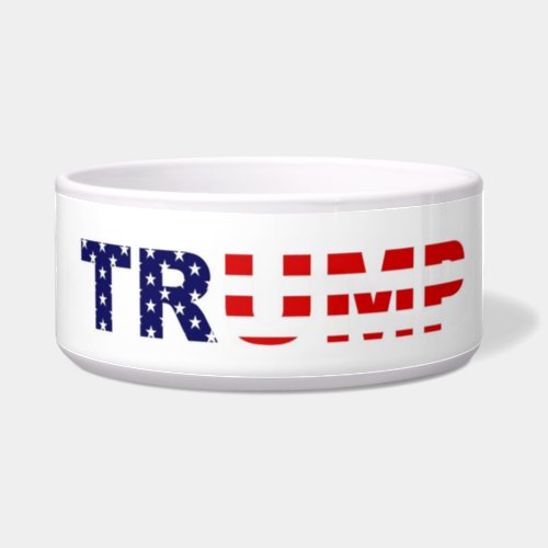 Personalize this Trump Pet Bowl