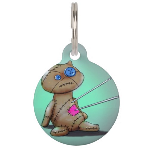 Personalize this Voodoo Cat Pet ID Tag