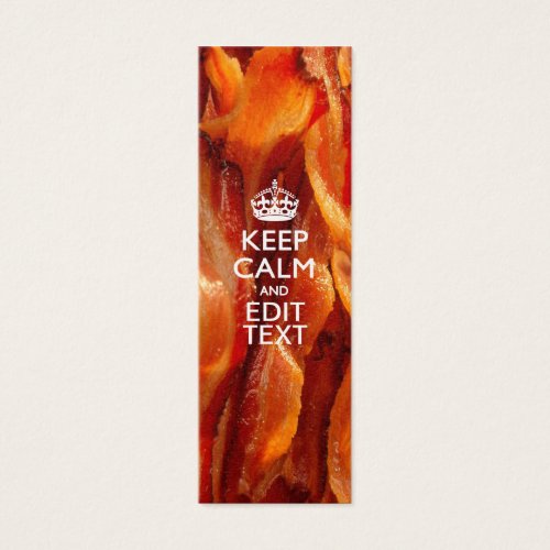 Personalize This with Keep Calm and Sizzling Bacon