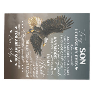 Personalize To My Son From Love Mom Gifts Notepad