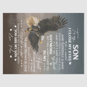 Personalize To My Son From Love Mom Gifts Tissue Paper