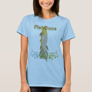 Personalize to say anything Fishbone Aqua Yellow T-Shirt